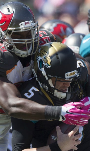 Jags QB Blake Bortles practices despite sprained shoulder